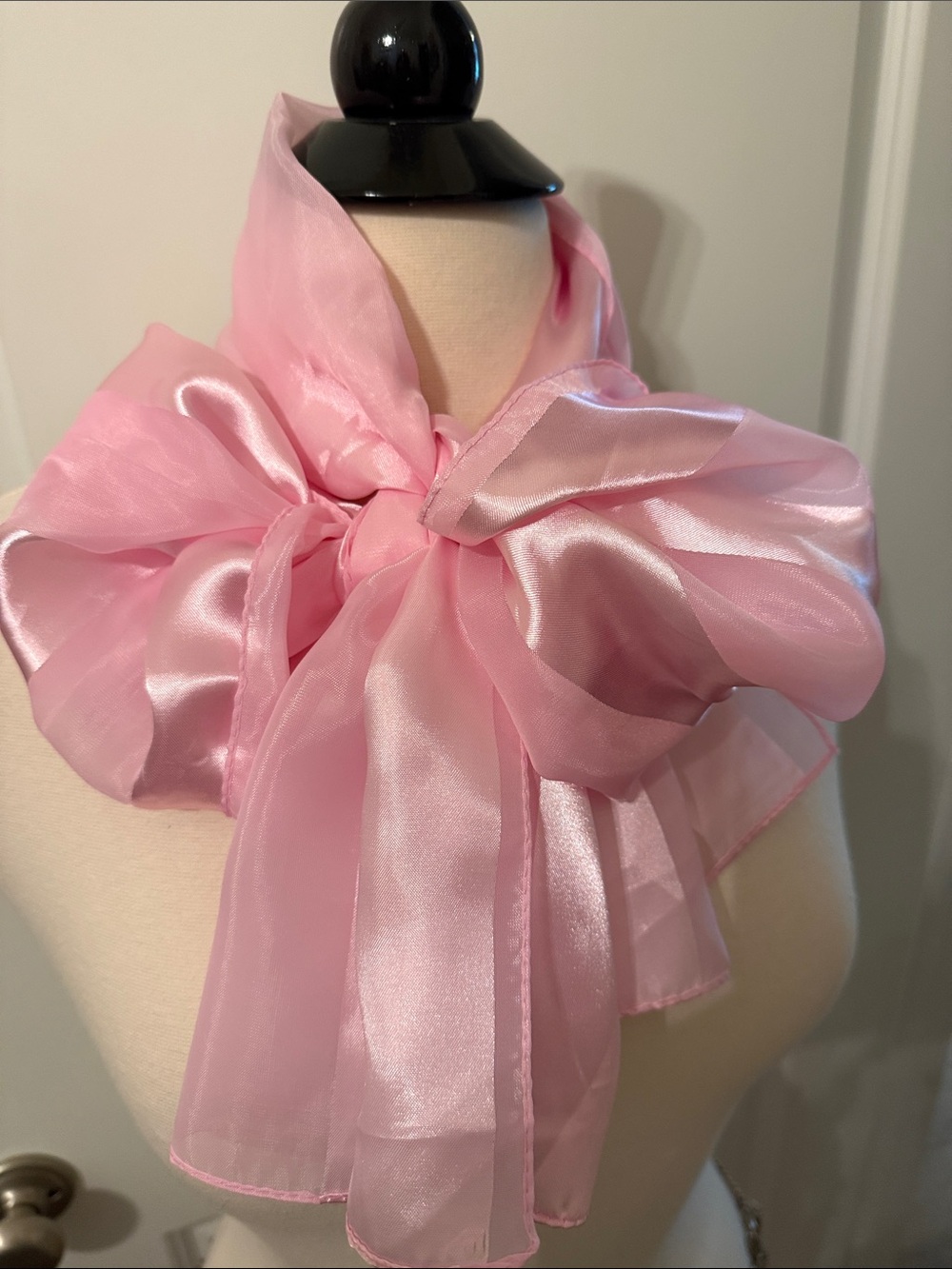 Pink Sheer Scarf - Elegant Lightweight Women’s Accessory